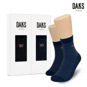 닥스양말 신사2족 선물세트 면후다 중목 투톤도트 26306
