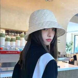 여성 방한 벙거지 스타일 버킷햇 따뜻한 누빔 겨울 방