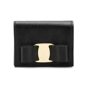 [명품] 26SS 금장 바라 보우 코인 반지갑 블랙 22 D515 0725300