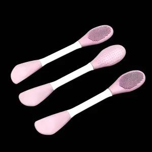 듀얼 실리콘 팩브러쉬 모공 클렌징 이중 브러쉬 클렌저 페이스 케어 마스크 세안 도구