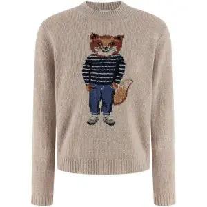 MAISON KITSUNE  25FW DRESSED FOX INTARSIA WOOL JUMPER (PW00812KH0002-0382) (드레스드 폭스