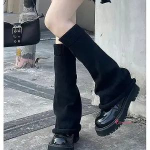 레그워머 롱 겨울 니트 무지 발목 발토시 하이틴심플 다리 종아리롱jkl479