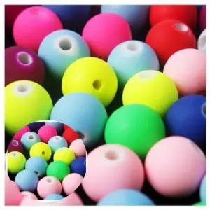 ( )구슬비즈 10mm 비즈부자재 키링비즈 구슬꿰기