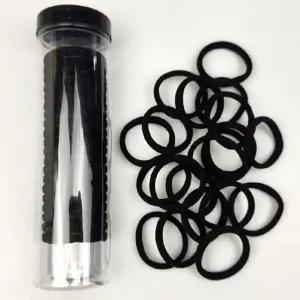 WL 데일리 머리끈 20P 블랙 머리고무줄 무매듭 헤어끈