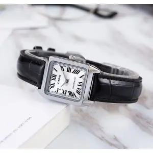 [카시오]로마 사각 클래식 디자인 여성 데일리 가죽시계