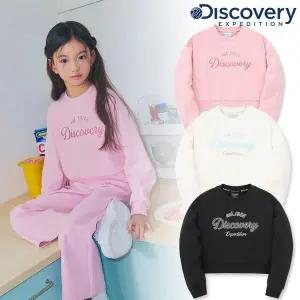 [디스커버리키즈](대전신세계)신학기추천(정상가69,000) 여아 세미크롭 트레이닝 맨투맨 DKTR15044