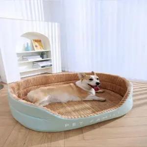 대나무 중형견 쿨매트 여름 방석 웰시코기 대형견