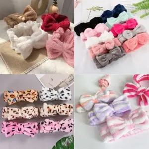 극세사 리본 세안밴드 헤어밴드 6종 종합