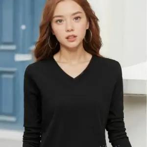 코티부티 무지티 빅사이즈 브이넥 면티 기본티 여성