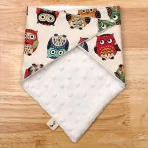 턱받이 부엉이 국내제작 극세사 스카프빕 스노우빕