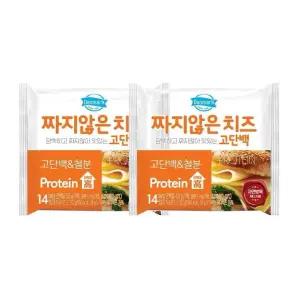 덴마크 짜지않은 치즈 고단백 치즈(252gx2개) 겨울 식재료 동원 방학 홈쿠킹 유치원 초등학생 간식 1세트