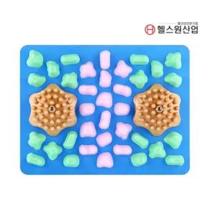 헬스원 스마트 발지압매트 HSM-341 자갈형 부모님선물 할머니 지압판 지압 바닥
