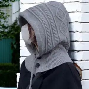 바라클라바 겨울 데일리 등산 인기 후드 자전거 니트 여자 방한목토시 넥워머 야외