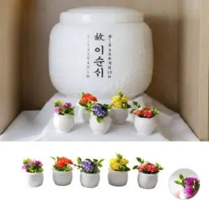 납골당꽃 미니 꽃장식 봉안당 꾸미기 납골당 조화 5종