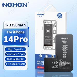 NOHON 3350mAh 배터리 Apple iPhone 14 Pro 13 12 Mini 11 15 X XR XS Max 14Pro 교체 대용량 Bateria