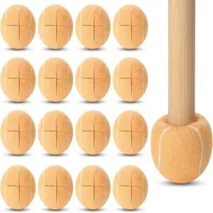 가구 다리 및 바닥 보호 의자용 프리컷 테니스 공 24개 책상 가구용 발 커버(베이지)