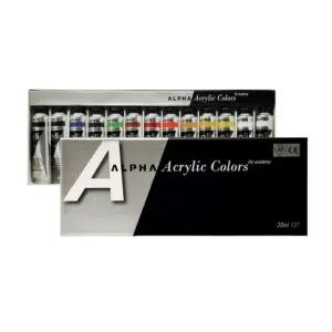 알파 미디엄바디/실버 아크릴물감 20ml 13색 갑(6개입) (WFKGEN9)