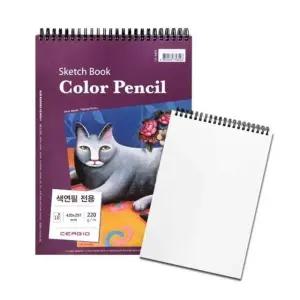 세르지오 색연필전용 220G 스프링패드 A3 18매 개(1개입) (WFKGPPE)