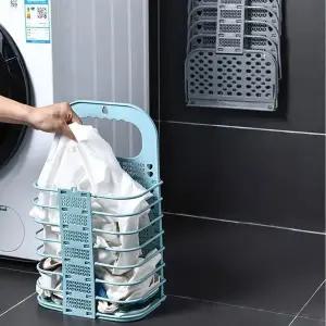 접이식 세탁 바구니 디자인 세탁통 인테리어 빨래 정리함 (WFKGJ65)