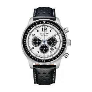 [신세계라이브쇼핑]시티즌 CA4500-32A 크로노그래프 에코드라이브 남성 가죽 시계