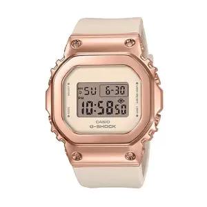 [신세계라이브쇼핑]지샥 GM-S5600PG-4 메탈 스퀘어 로즈 골드 화이트 남녀공용 전자 시계