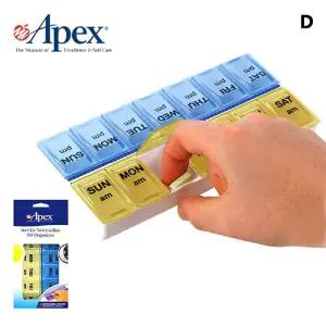 CP16 아펙스 7일 AM PM 약통 70059B/요일약케이스/1주일알약케이스/여행용알약통/약통케이스요일별/7일막대