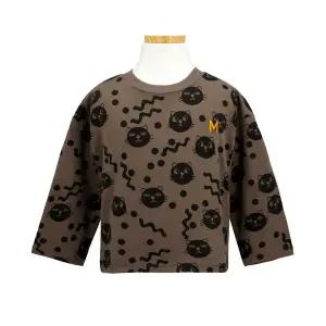 [미니로디니] 2512011316 (Squiggly cats aop ls tee) 스퀴글리 고양이 캣 아동 긴팔티