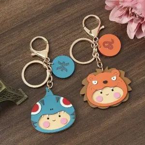 2종세트 별자리 사자 열쇠고리 티니키링 물고기 (WFHJHLG)