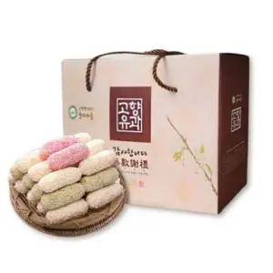 고향 유과 한과 선물세트 찹쌀 백년초 쑥 설날 추석 명절 선물 답례품 단체 직원