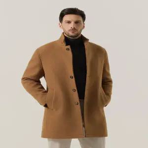 [페라로밀라노](정가699000원)남성겨울 클래식베이직한 울블렌드조직 패딩안감 보온성 좋은코트AM0FOCG401