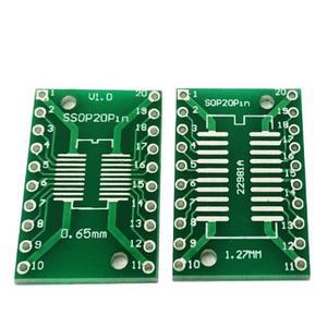 PCB 트랜스퍼 보드 DIP 핀 피치 어댑터 TSSOP20 to DIP20 10 개