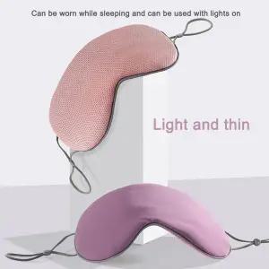 키보드스킨  양면 아이스 실크 따뜻하고 시원한 수면 아이 마스크 여행용 빛 차단 야간 통기성 피로 편안한