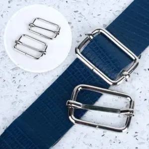 가방끈클립 가방끈클립 부자재 끈조절 실버 32mm 2P