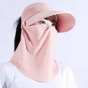 자외선차단 워머 썬캡 핑크 골프 스포츠 챙넓은 계곡