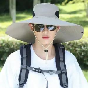 선캡 넓은창 자외선 완벽 차단 사파리 벙거지모자 7color