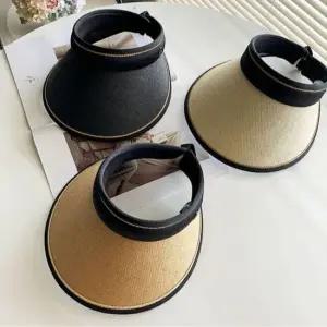 썬캡모자 배색 밴딩 돌돌이 휴대용 썬캡 선캡 여름 모자 자외선