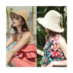 쳉머지 썬캡 여름 밀짚모자 자외선 모자 휴가 바캉스룩 벙거