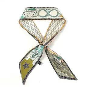 세계 양면 쁘띠 스카프 사계절 여자 미니스카프