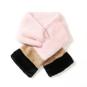 잡화 퍼 머플러 핑크 방한 잡화 패션 코디