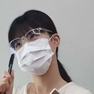 데일리 동글이 뿔테 안경 화이트 빈티지안경테