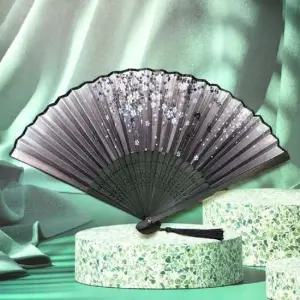 일본식 대나무 접이식 부채 매화꽃 접이식부채