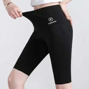 여성 하이웨스트 레깅스 5부 1P 반바지 쫄바기 슬림핏 운동레깅스