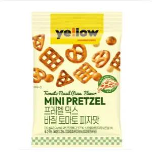 아임e 옐로우 프레첼 믹스 바질토마토 피자맛 85g 12개