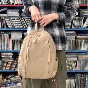 가벼운천백팩 여성백팩 남성 야영용 직장인 코디 캐쥬얼 노트북 가죽 맨스백