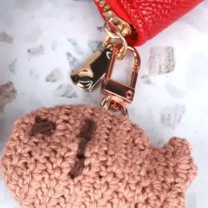 키링 부자재 D형 회전고리 로즈골드 5P 열쇠고리부자재