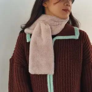 미니목도리 페이크퍼 미니 목도리 머플러 베이지 여성머플러