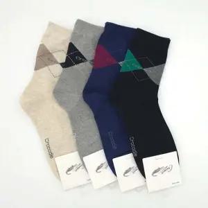 단목양말 크로커다일 남성 아가일 중목양말 5켤레묶음 ELY-9005