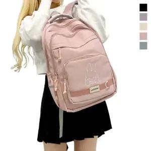 트레오바 베이직 디자인 가벼운 여성백팩 학생백팩 수납 책가방 경량 여행용 노트북수납