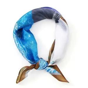 미니 스카프 블루마운틴 부드러운 캐주얼 엄마 데일리 쁘띠