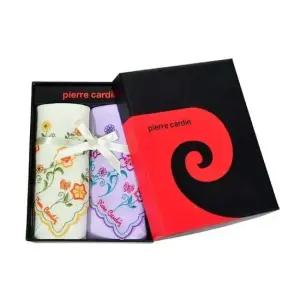 여성손수건 플라워자수 여성 손수건 2매입 고급케이스 선물